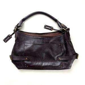Elegant dark brown Leather Handbag Danier